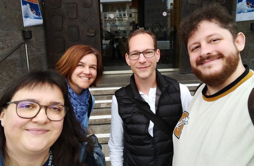 Gruppenfoto - 4 Personen des BIB-Landesgruppenvorstandes Baden-Württemberg